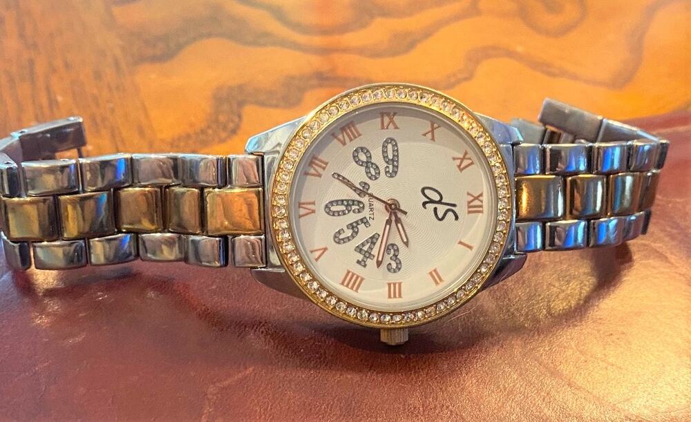 Women's 40mm Two tone Daniela Swaebe Watch, Crystal Accents